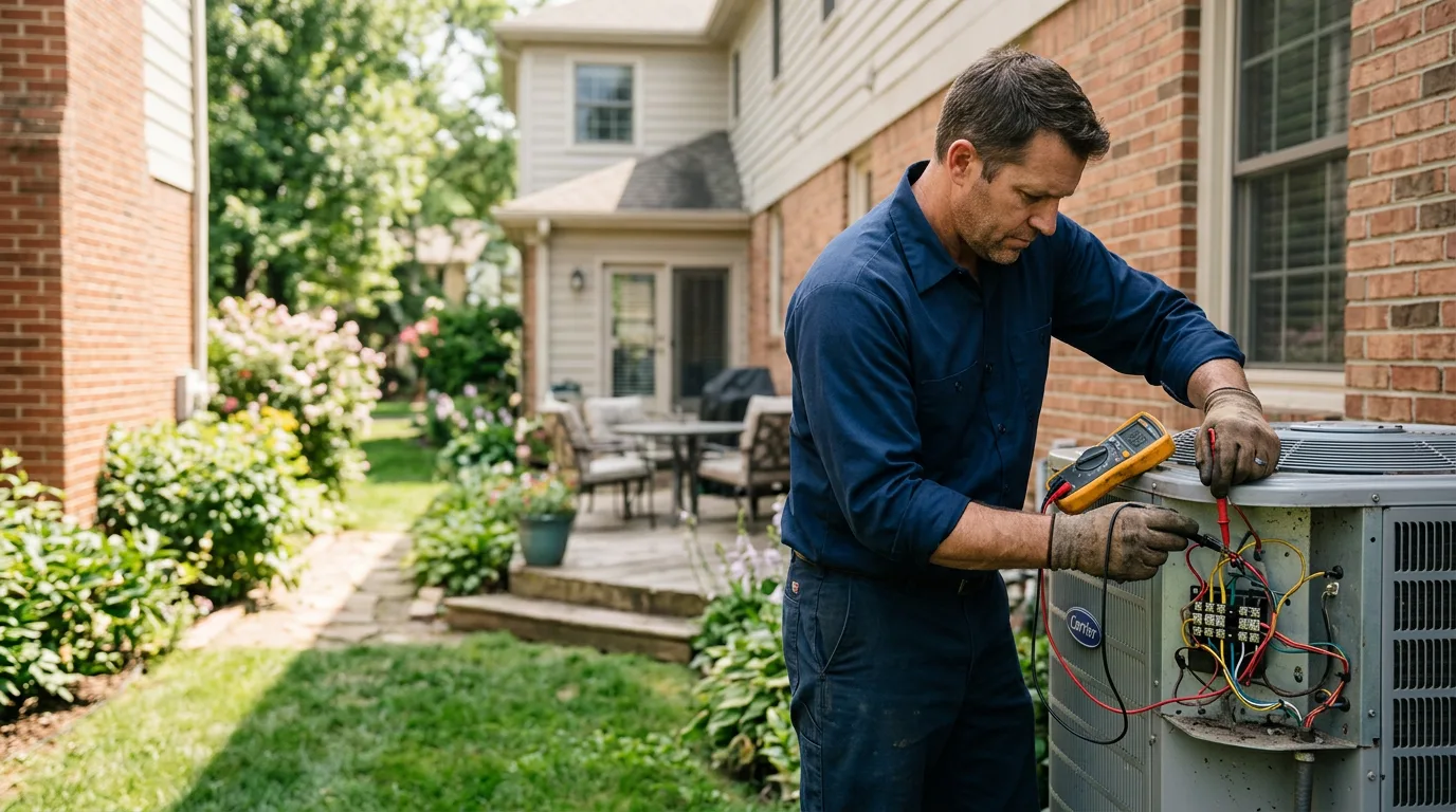 HVAC technician working near Beloit, OH